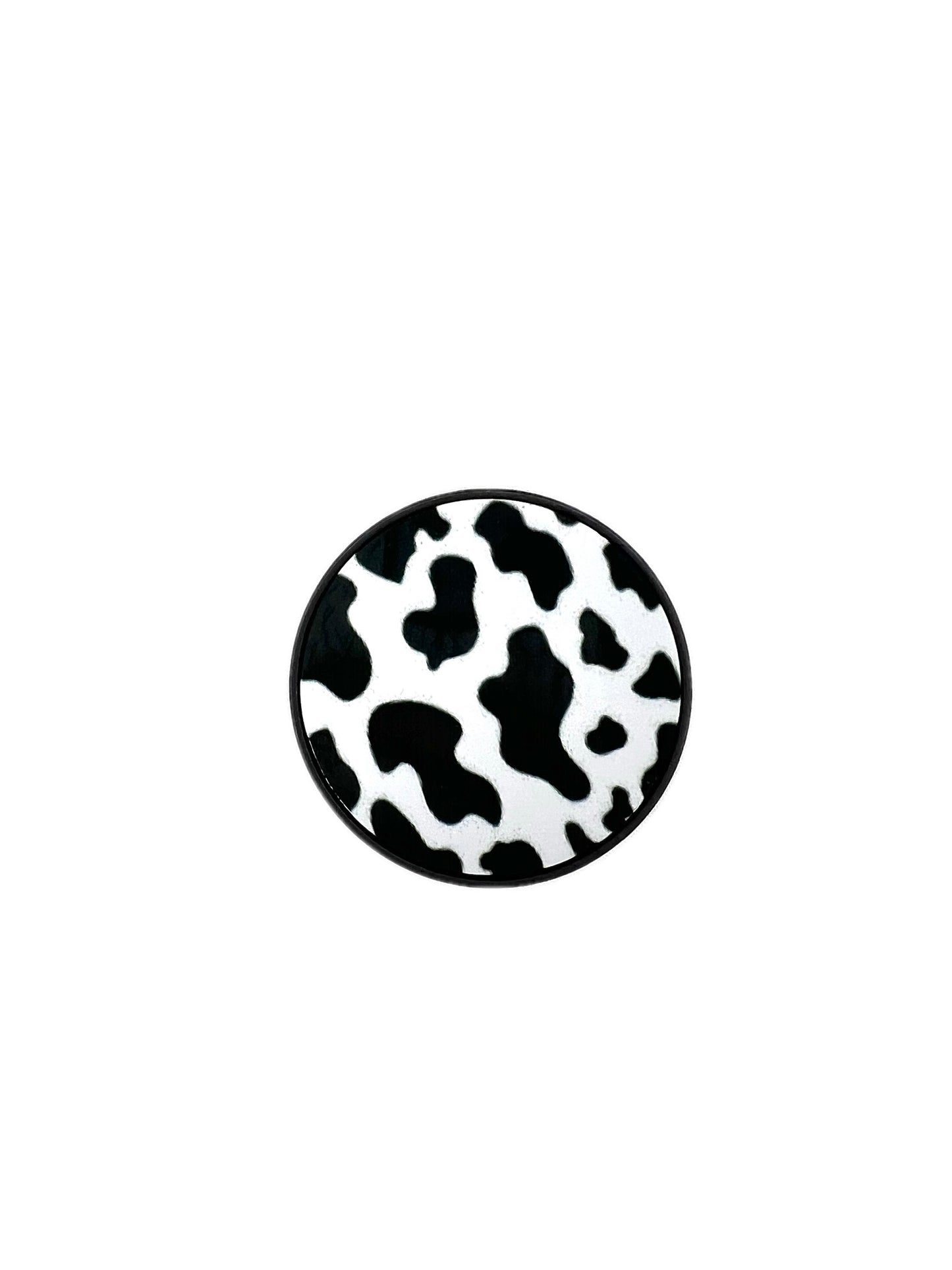 Black Cow print Pop Socket
