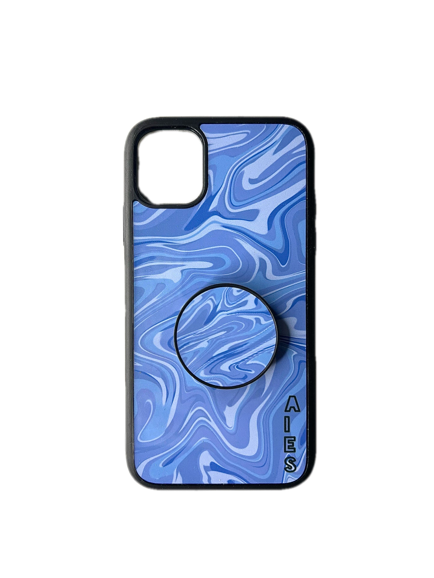 Blue Swirl Case & Pop Socket Bundle